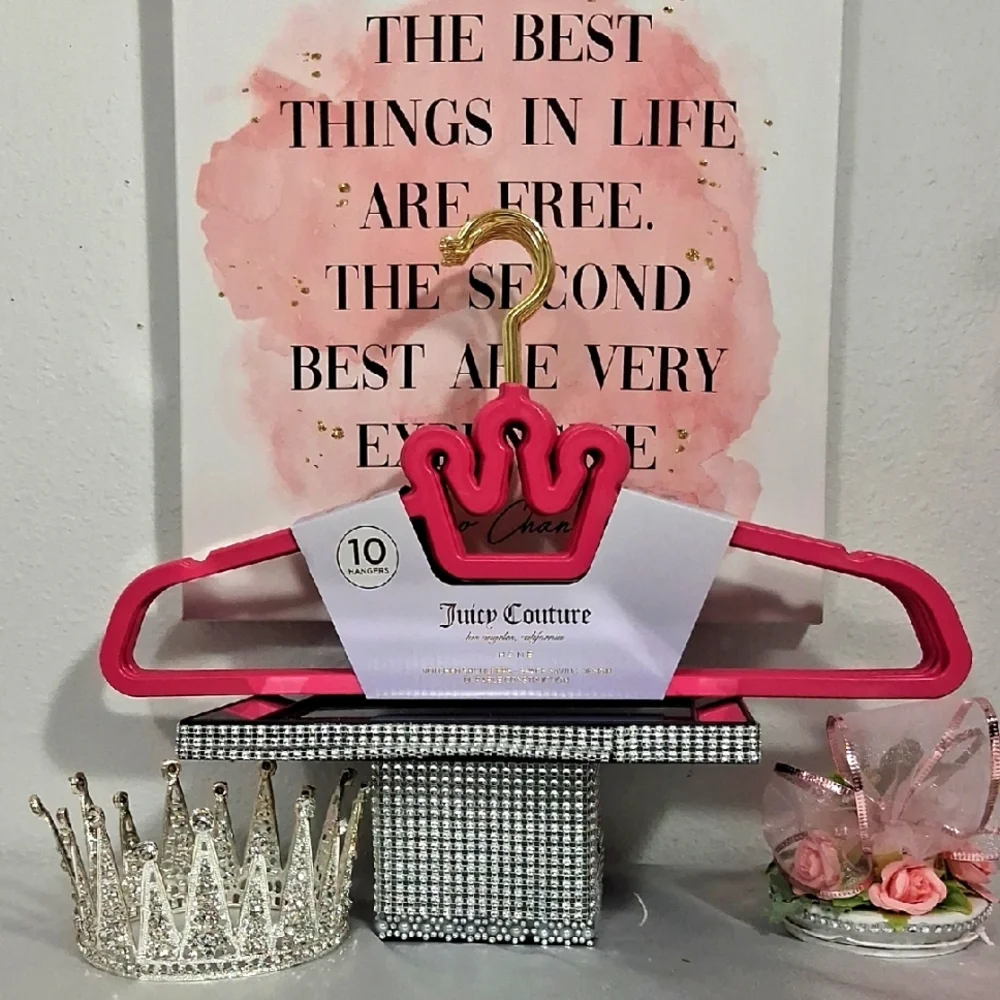 Juicy Couture Home Crown Shoulders Space Saving Hangers- 10PK